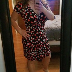 Glamour poka dot dress!